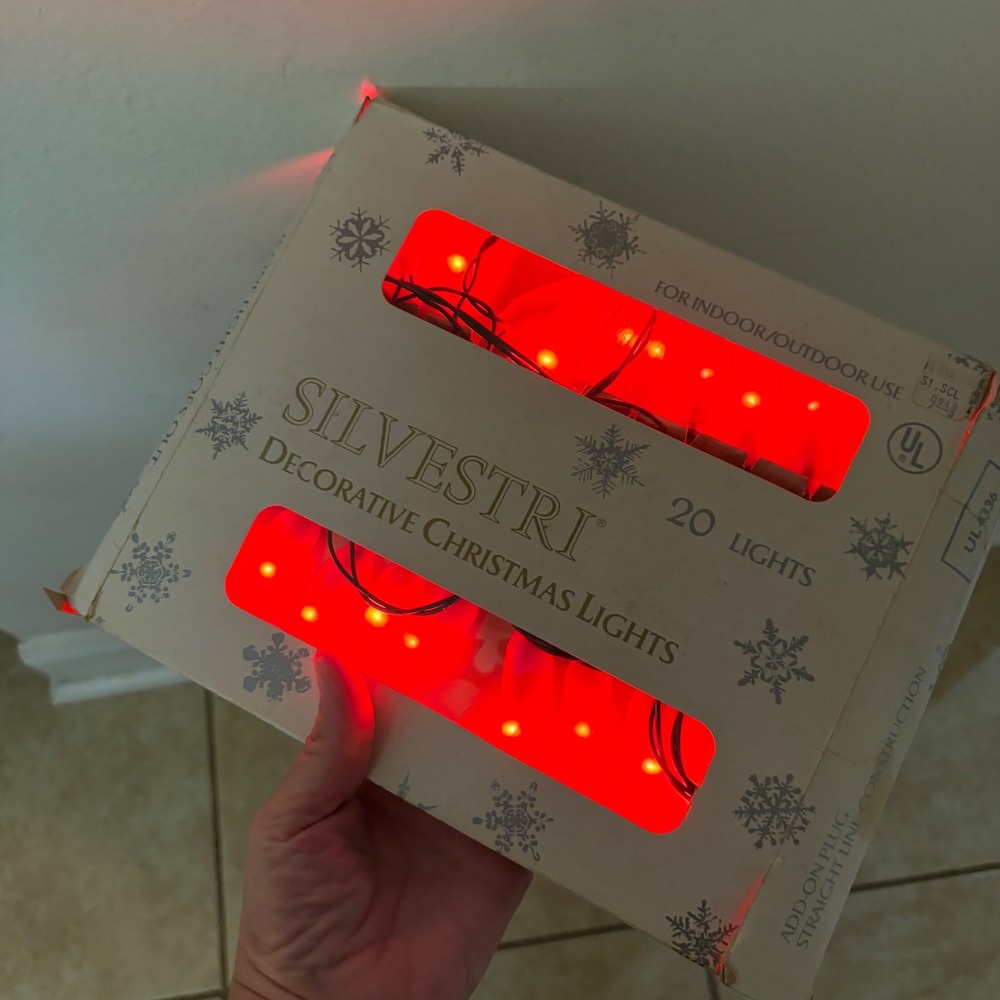 2pk Silvestri Vintage Red Chili Pepper Christmas Lights 20ct Indoor Outdoor Set